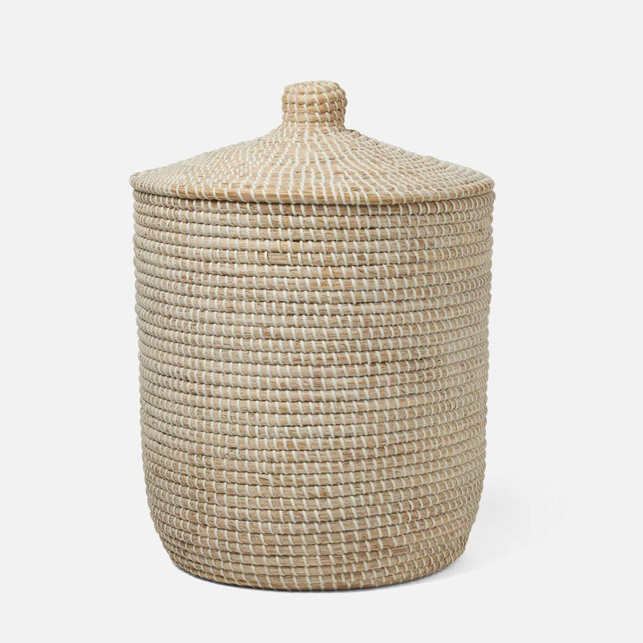 Roslyn, Whitewashed, Basket, Tall, Seagrass