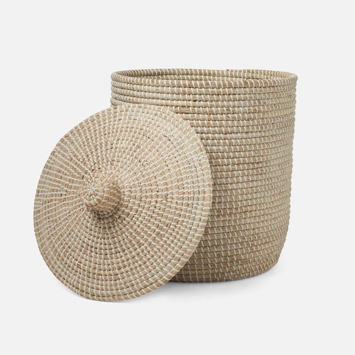 Roslyn, Whitewashed, Basket, Tall, Seagrass