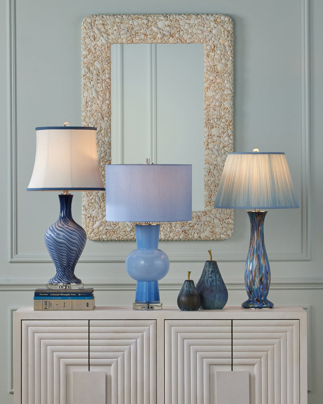 Table Lamps Zeta Blue Table Lamp