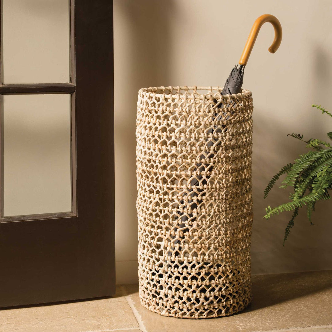 Arue, Bleached, Umbrella Stand, Large, Banana Bark