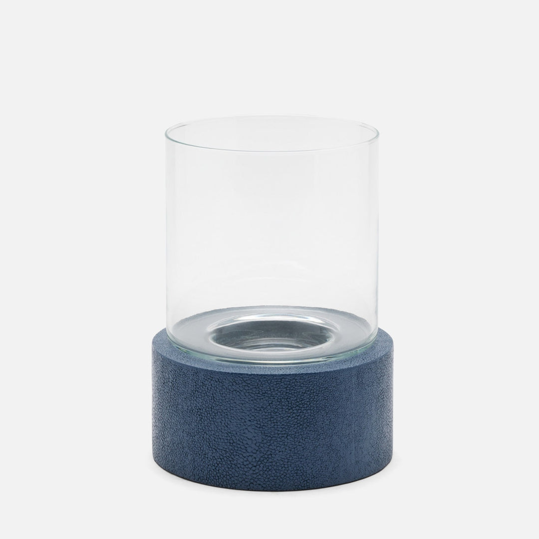 Girona, Navy, Hurricane, Round, Small, Realistic Faux Shagreen, Pack/2