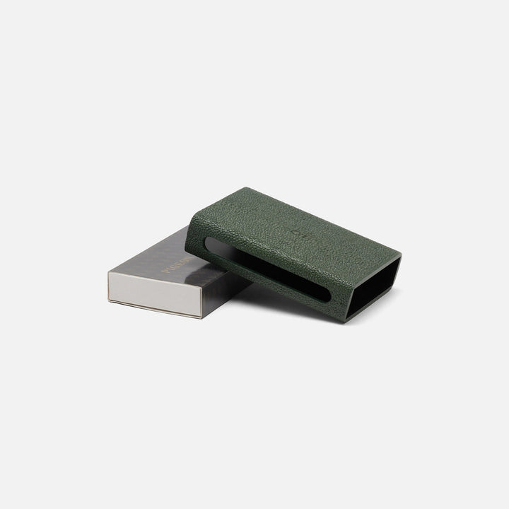 Saugus, Juniper, Match Box And Sleeve, Standard, Faux Shagreen