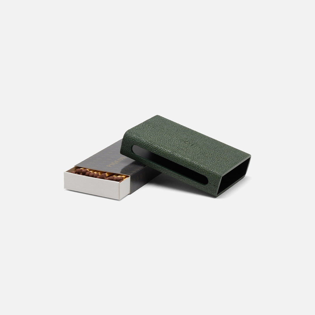 Saugus, Juniper, Match Box And Sleeve, Standard, Faux Shagreen
