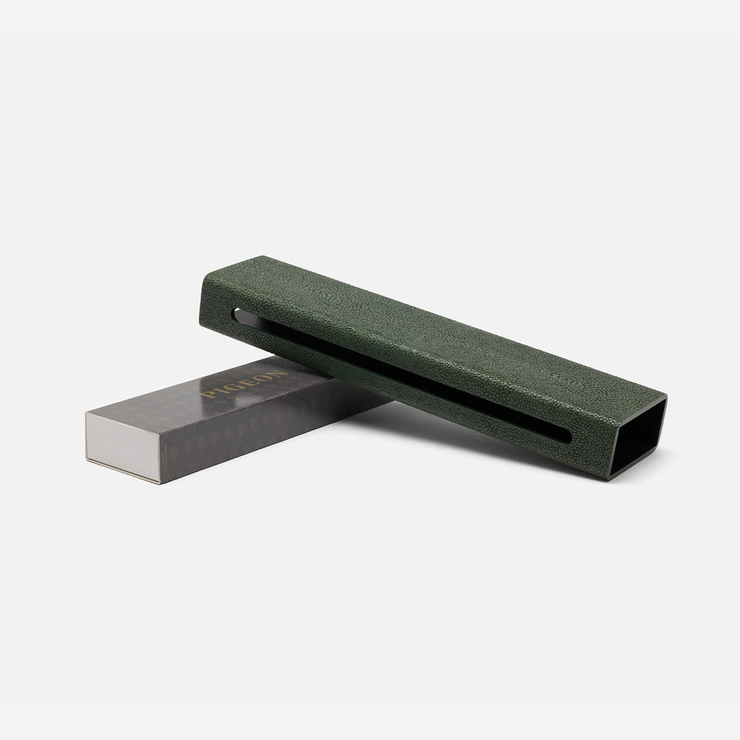 Saugus, Juniper, Match Box And Sleeve, Xlong, Faux Shagreen