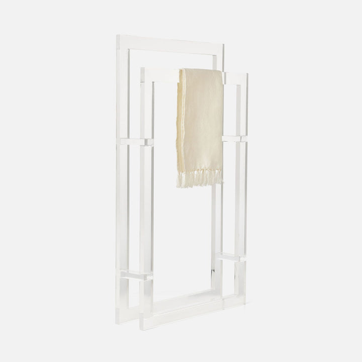 Albi, Clear, Towel Rack, Freestanding, 20"X36", Acrylic
