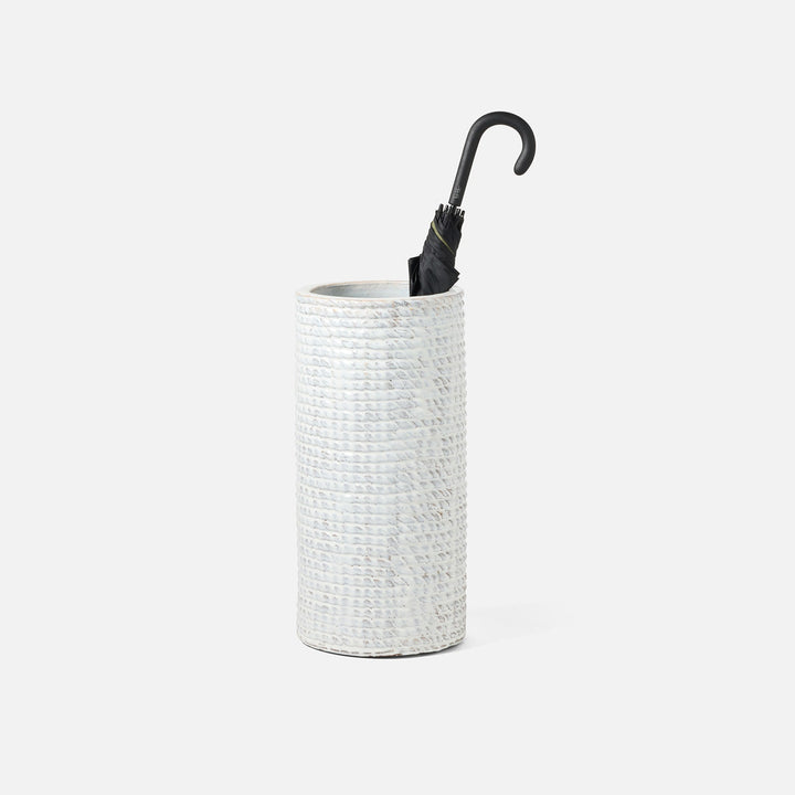 Arosa, White, Umbrella Stand, Large, Stoneware