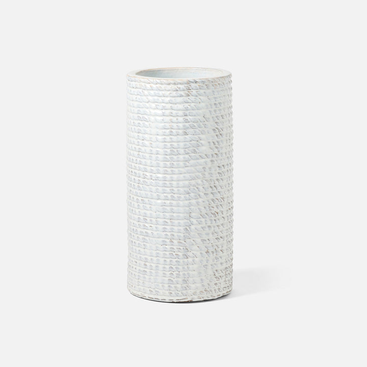 Arosa, White, Umbrella Stand, Large, Stoneware