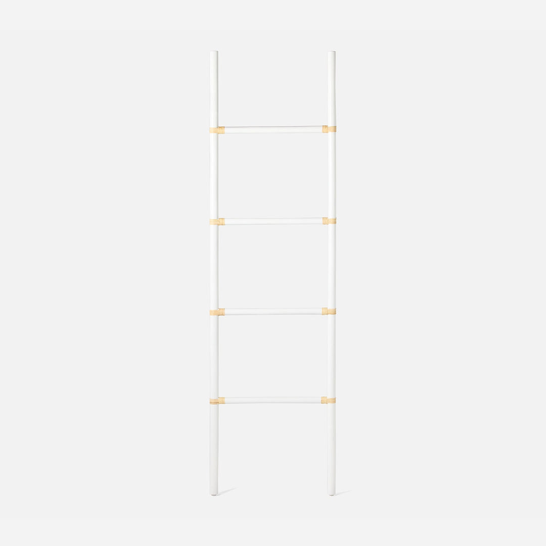 Bolzano, White/Natural, Towel Rack, Leaning, 22"X80", Rattan