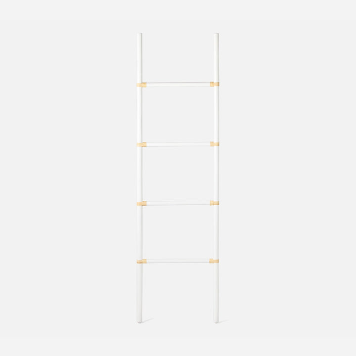 Bolzano, White/Natural, Towel Rack, Leaning, 22"X80", Rattan