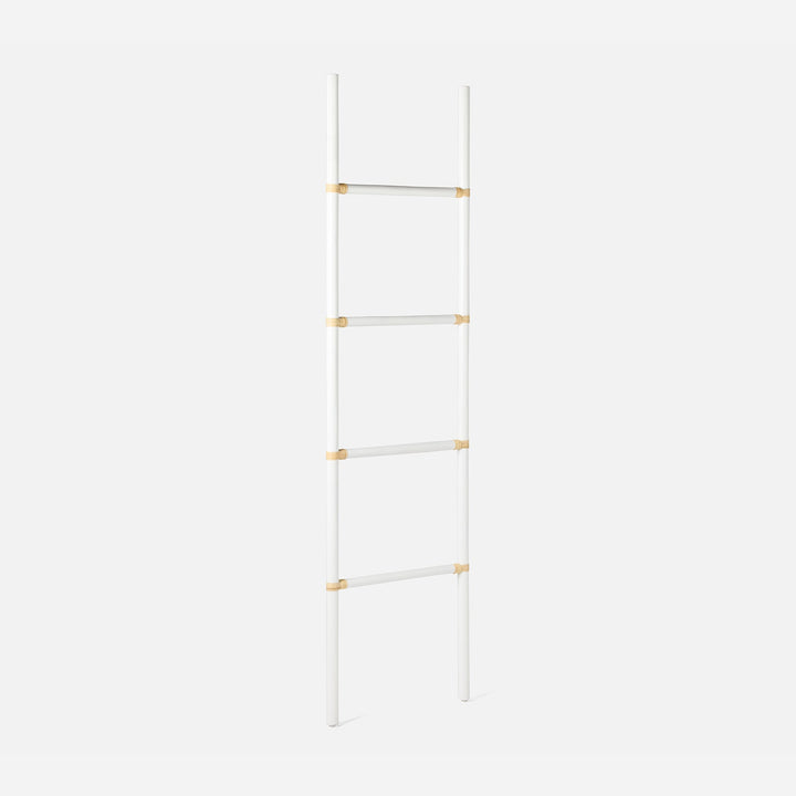 Bolzano, White/Natural, Towel Rack, Leaning, 22"X80", Rattan