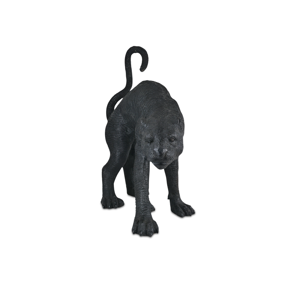 Decorative Objects Standing Black Panther Bronze