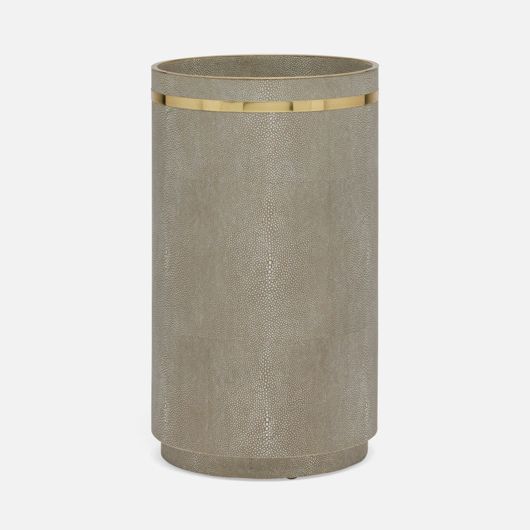 Dorval, Sand, Umbrella Stand Faux Shagreen