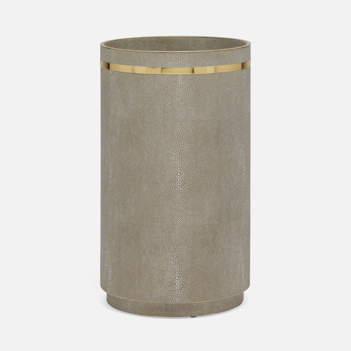 Dorval, Sand, Umbrella Stand Faux Shagreen