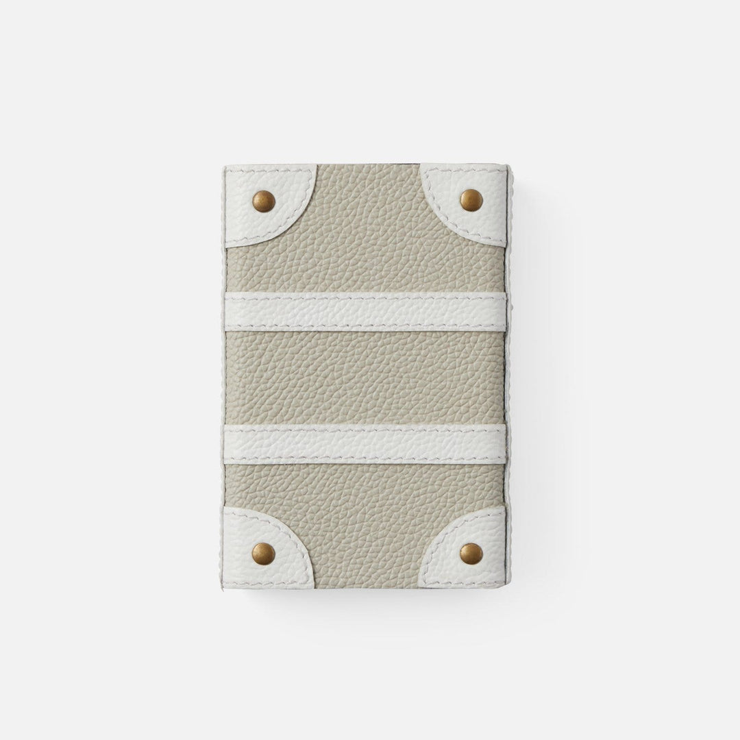 Dunlap, Light Gray/White, Match Box And Sleeve, Standard, Full-Grain Leather