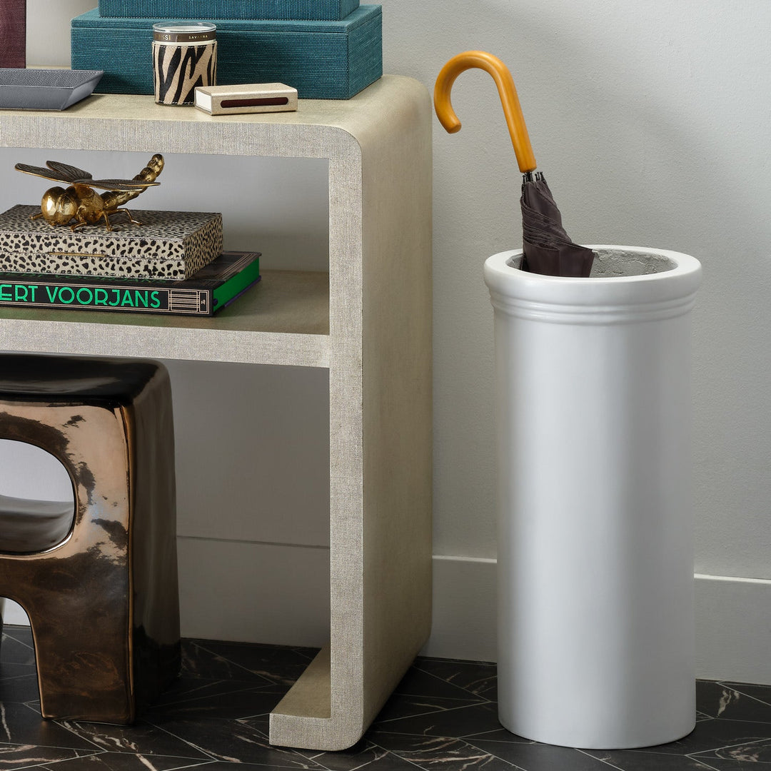 Elrick, Ivory, Umbrella Stand, Large, Cement