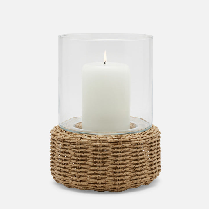 Gela, Natural, Hurricane, Large, Twisted Faux Wicker, Pack/2
