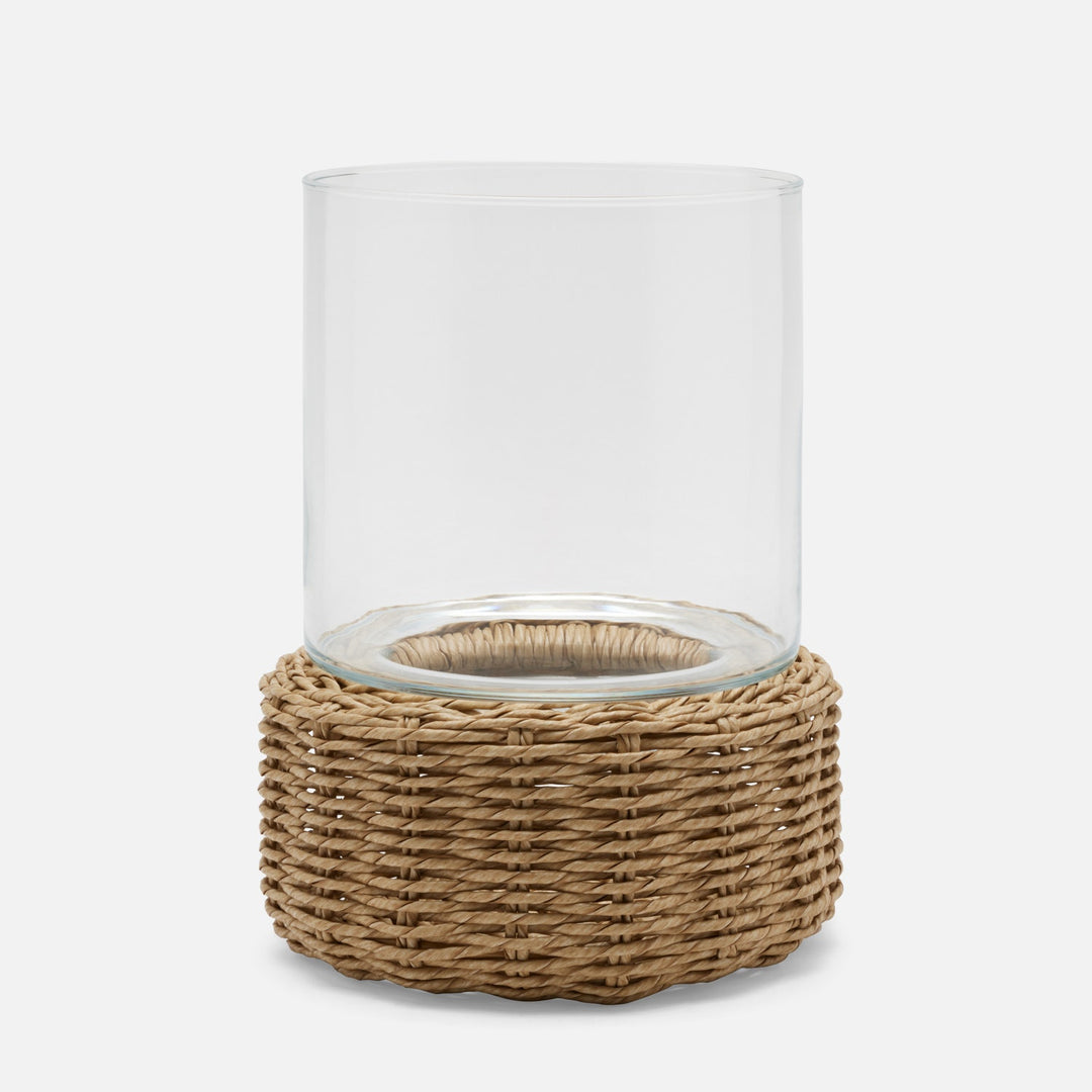 Gela, Natural, Hurricane, Large, Twisted Faux Wicker, Pack/2