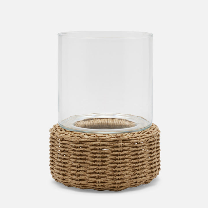 Gela, Natural, Hurricane, Large, Twisted Faux Wicker, Pack/2