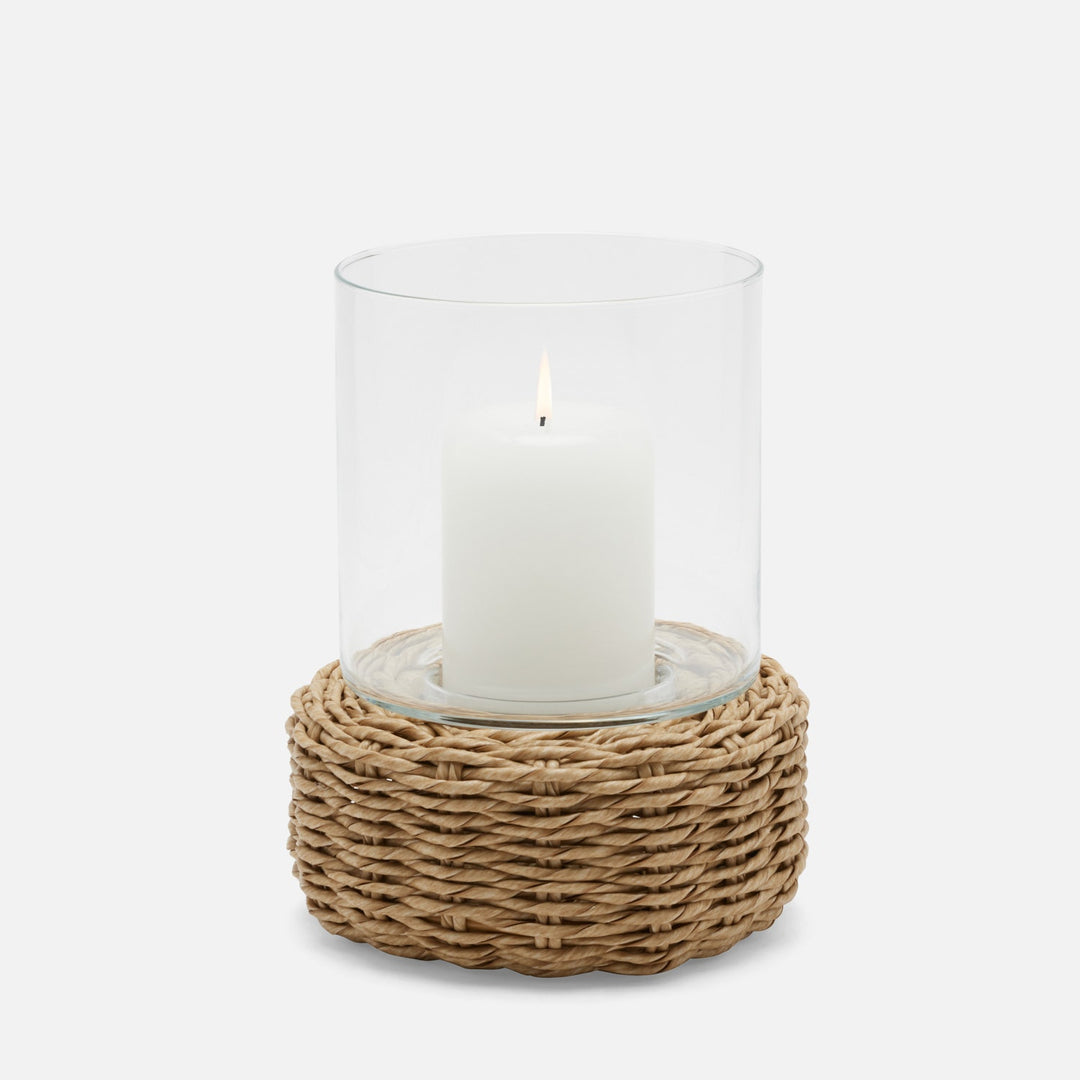 Gela, Natural, Hurricane, Small, Twisted Faux Wicker, Pack/2