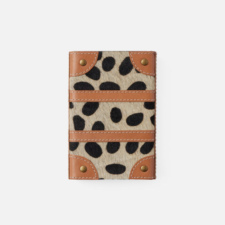 Hedley, Dalmatian/Aged Camel, Match Box And Sleeve, Standard, Hair-On-Hide/Full-Grain Leather