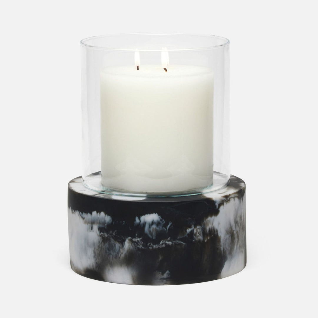 Milo, Black Swirled, Hurricane, Large, Resin, M/2