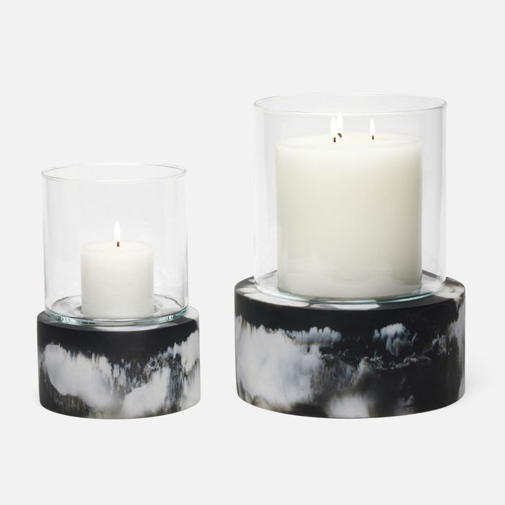 Milo, Black Swirled, Hurricane, Small, Resin, M/2