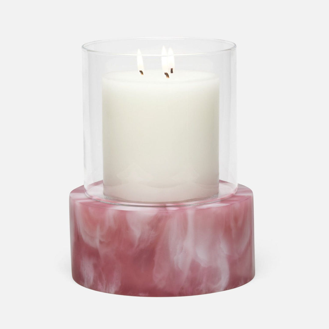 Milo, Pink Swirled, Hurricane, Large, Resin, M/2
