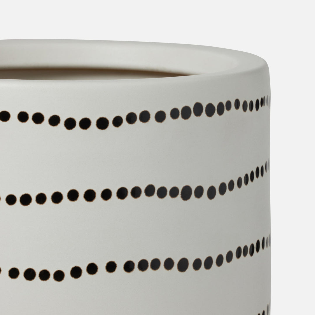 Perris, White/Black, Umbrella Stand, Ceramic