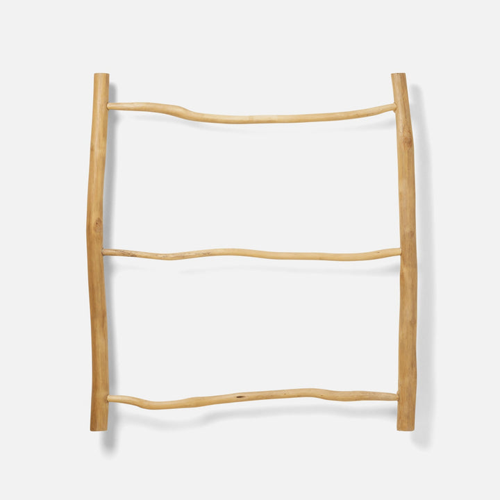 Provo, Natural, Towel Rack, Wall Hanging, 32"X36", Teak