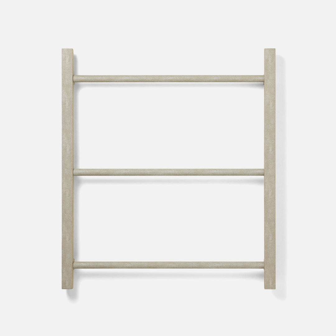 Ramsey, Sand, Towel Rack, Wall Hanging, 32"X36", Realistic Faux Shagreen