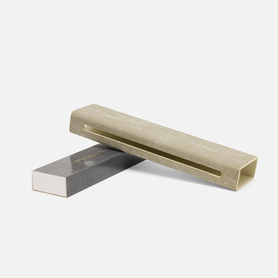 Saugus, Sand, Match Box And Sleeve, Xlong, Faux Shagreen