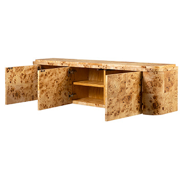 Naomi Wall Hanging Console - Burl - image 8