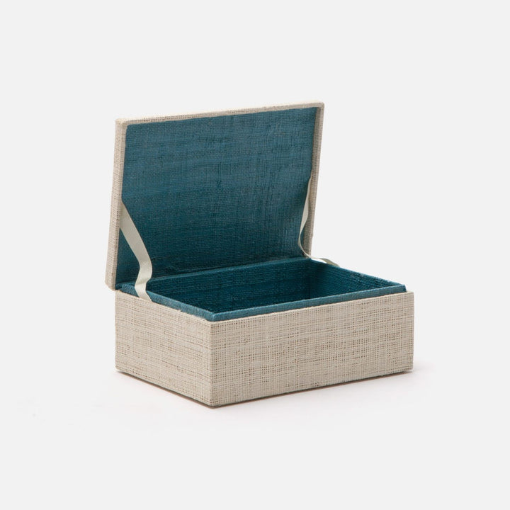 Bayan, Natural, Accent Box, Medium, Raffia, M/2