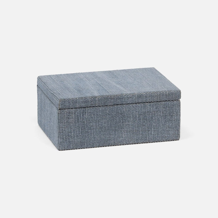 Blarney, Light Blue, Box, Medium, Cotton Jute, Pack/2