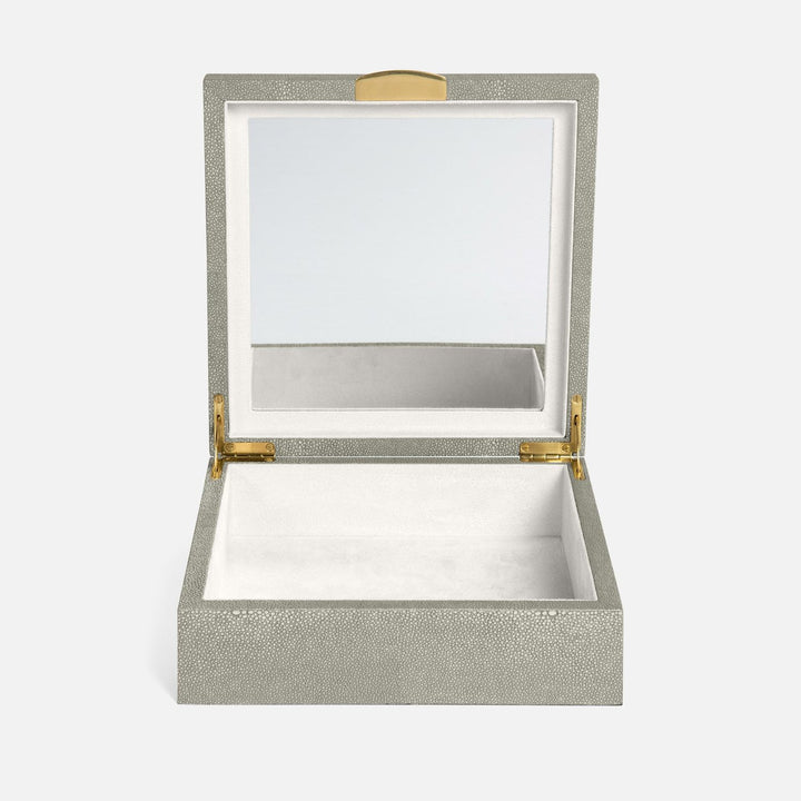 Lucerne, Sand, Jewelry Box, Square, Realistic Faux Shagreen