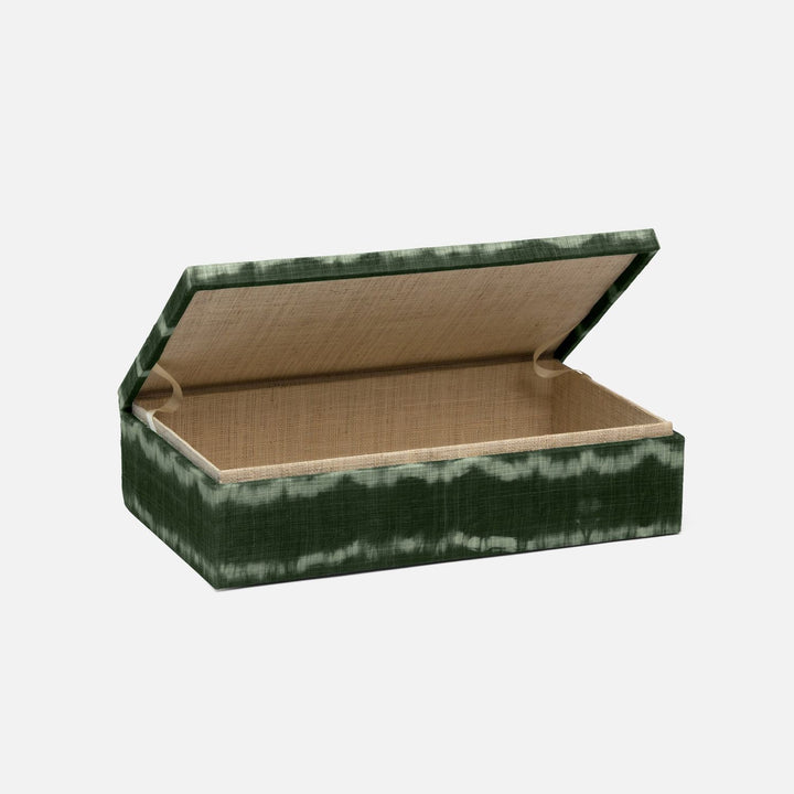 Maili, Green Tie Dye, Box, Large, Abaca