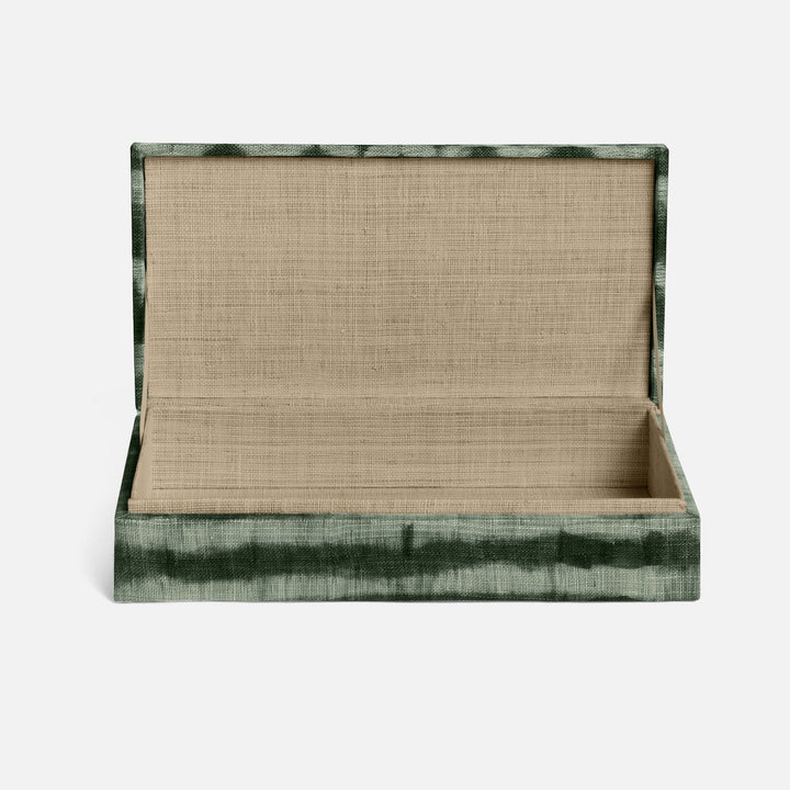 Maili, Green Tie Dye, Box, Small, Abaca