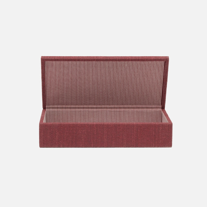 Blarney, Burgundy, Box, Large, Cotton Jute, Pack/2