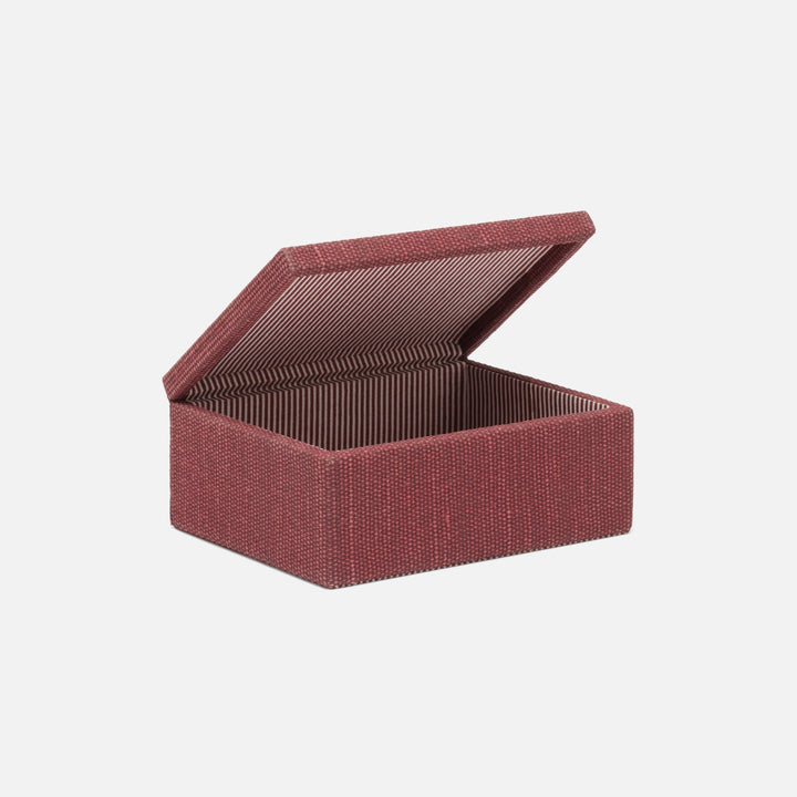 Blarney, Burgundy, Box, Medium, Cotton Jute, Pack/2