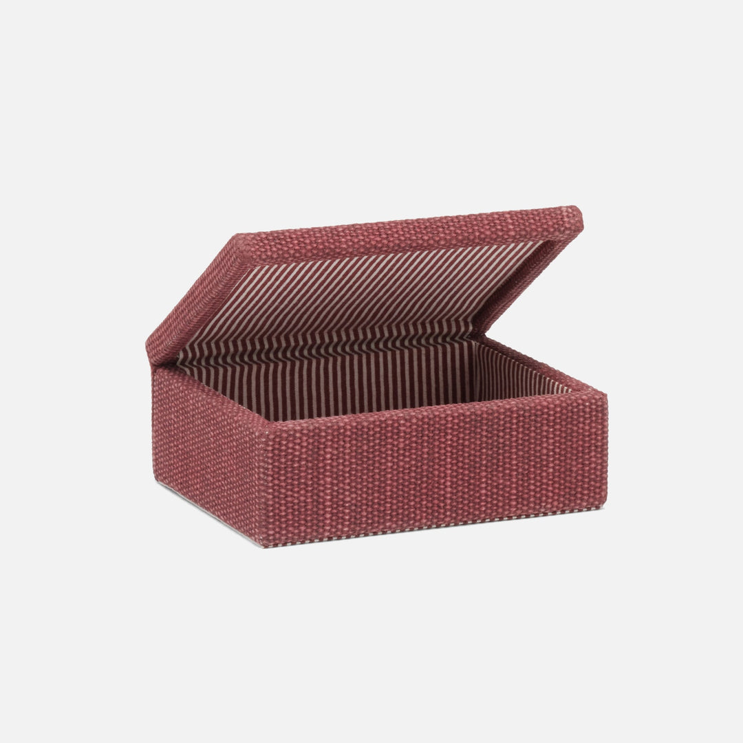 Blarney, Burgundy, Box, Small, Cotton Jute, Pack/2