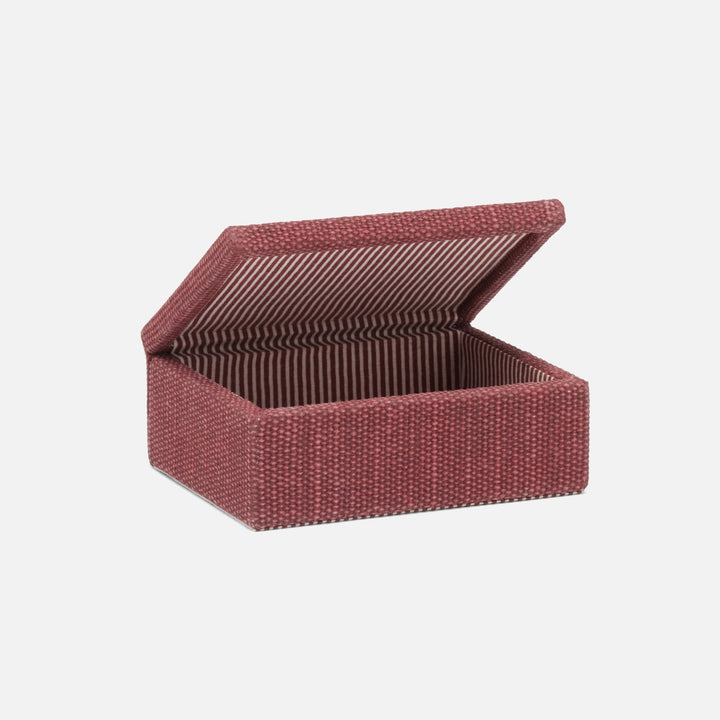 Blarney, Burgundy, Box, Small, Cotton Jute, Pack/2