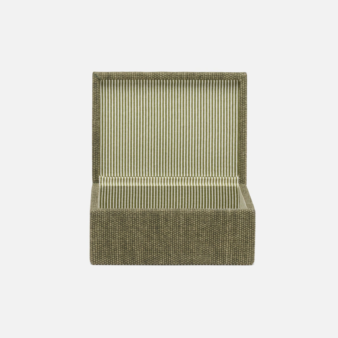 Blarney, Dark Green, Box, Medium, Cotton Jute, Pack/2