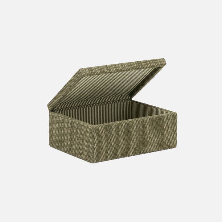 Blarney, Dark Green, Box, Medium, Cotton Jute, Pack/2