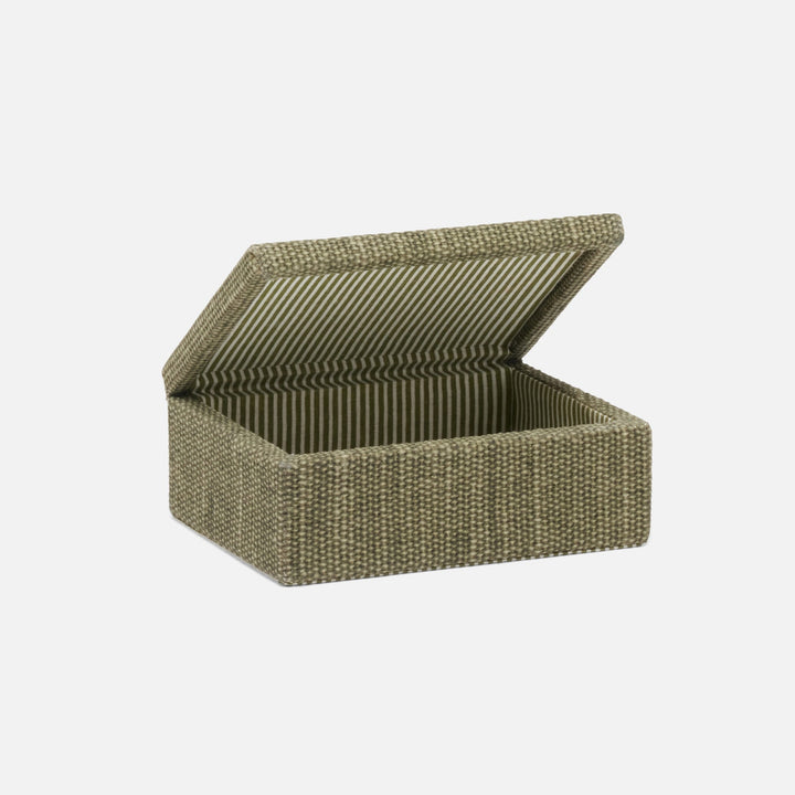 Blarney, Dark Green, Box, Small, Cotton Jute, Pack/2