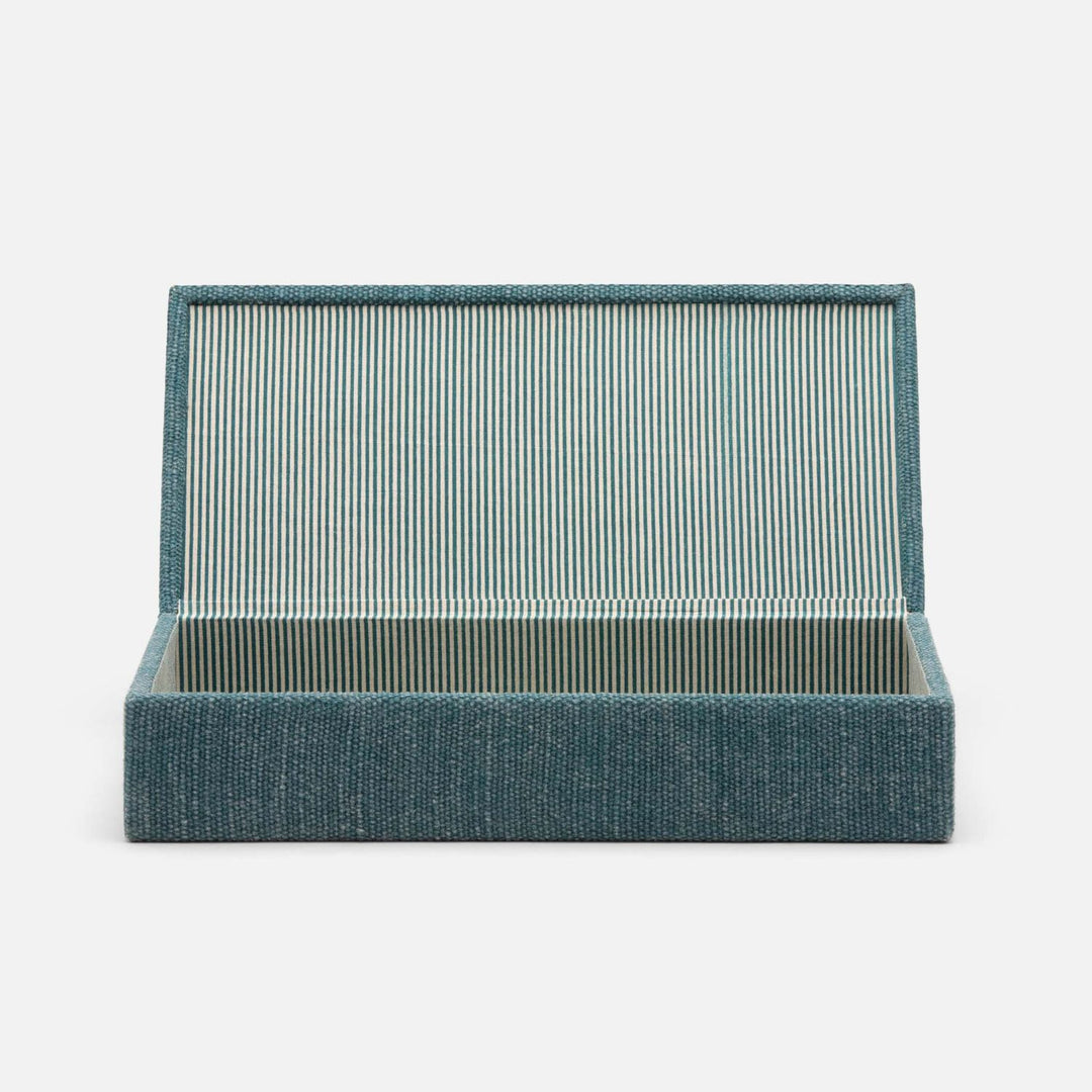 Blarney, Teal, Box, Large, Cotton Jute, Pack/2