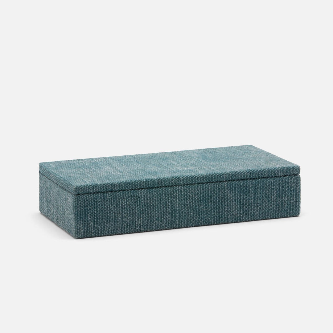 Blarney, Teal, Box, Large, Cotton Jute, Pack/2