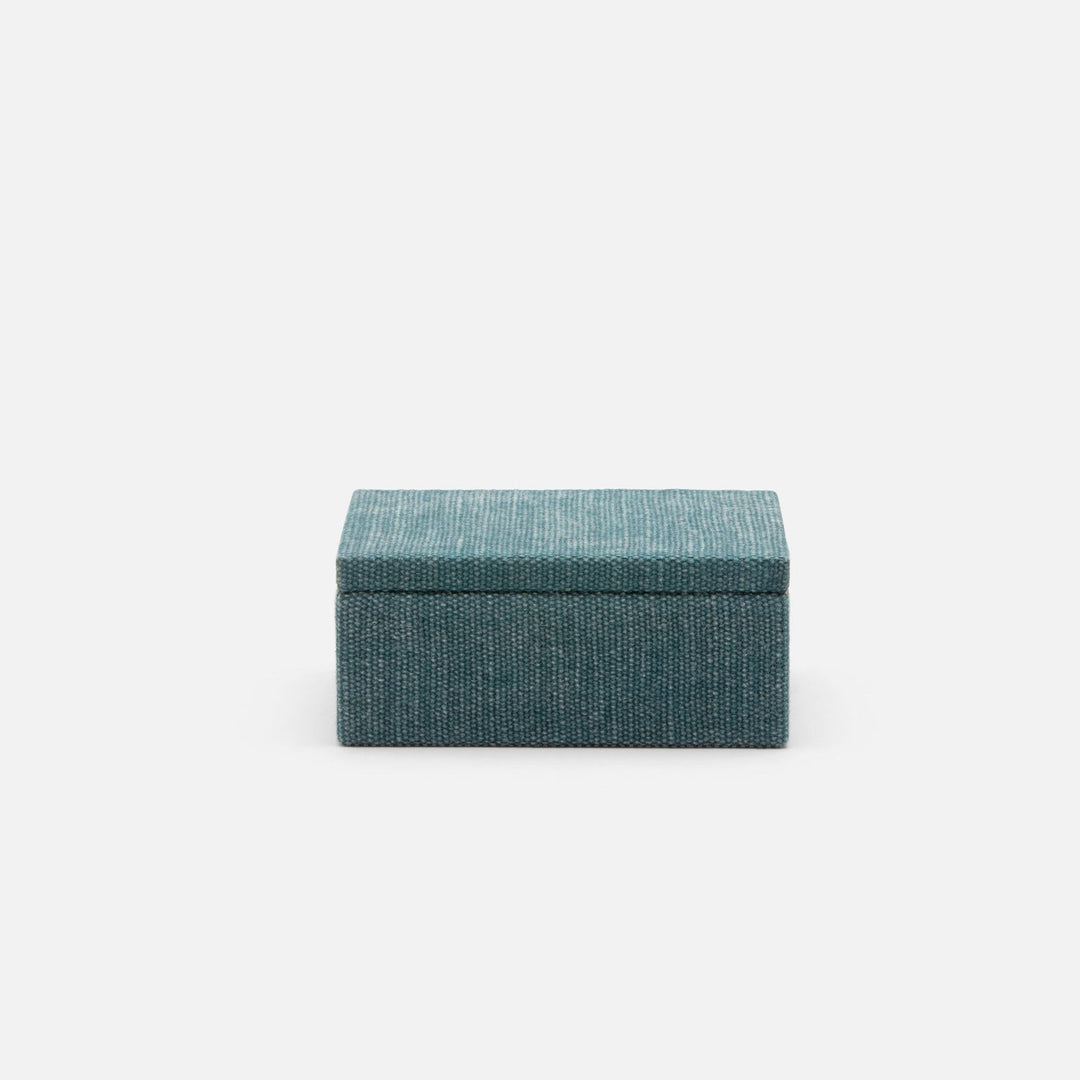 Blarney, Teal, Box, Medium, Cotton Jute, Pack/2