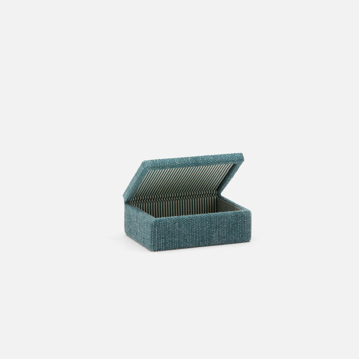 Blarney, Teal, Box, Small, Cotton Jute, Pack/2