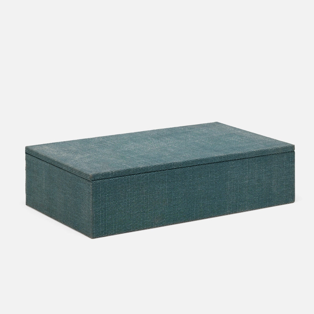 Blarney, Teal, Box, Xlarge, Cotton Jute, Pack/2