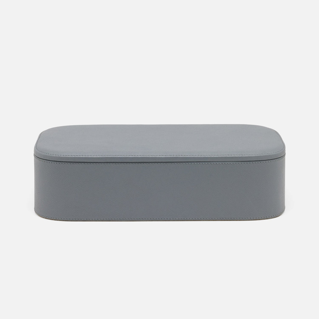 Dozza, Dark Gray, Accent Box, Xlarge, Full-Grain Leather, Pack/2